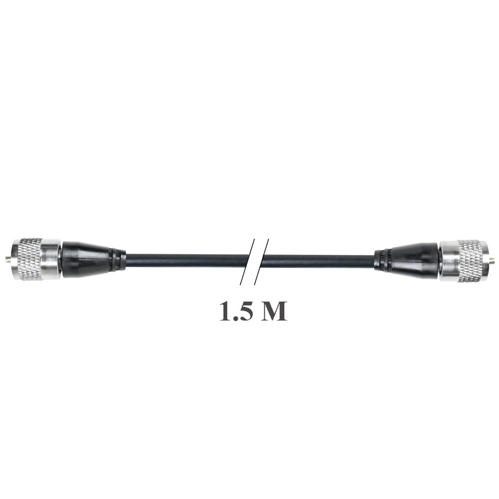 Câble de Déport BNC RG58 (50 Ohm) - BNC Mâle vers BNC Mâle 90° / 4M - Communication Airsoft