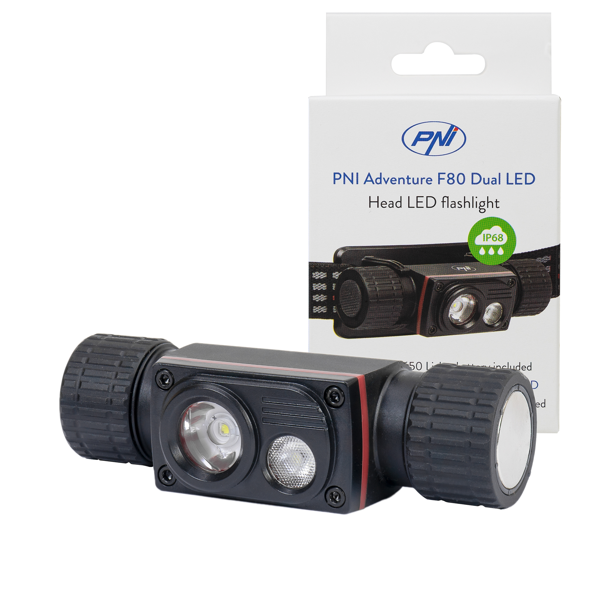 PNI Adventure F80 Dual-LED Hoofdlamp